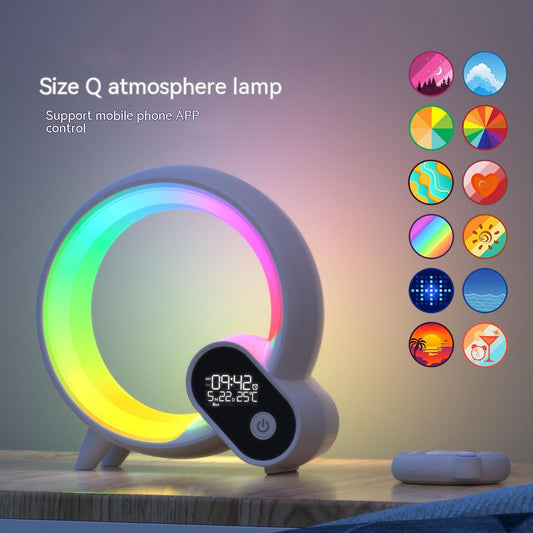 UniqueLight™  Creative Q RGB LED Light With Bluetooth & Wireless Charging Pad